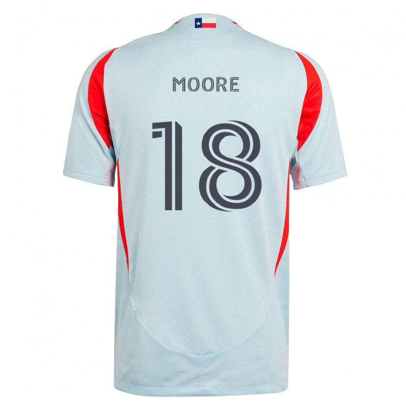 Danxen Męski Shaq Moore #18 Ciemnoszary Biały Czerwony Wyjazdowa Koszulka 2026/27 Koszulki Klubowe