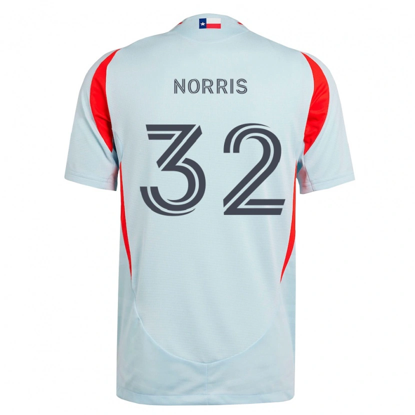 Danxen Męski Nolan Norris #32 Ciemnoszary Biały Czerwony Wyjazdowa Koszulka 2026/27 Koszulki Klubowe
