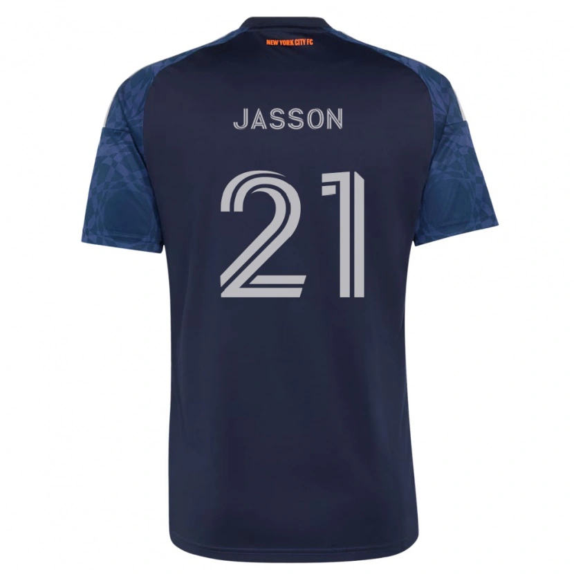 Danxen Męski Andres Jasson #21 Głęboki Niebieski Biały Wyjazdowa Koszulka 2026/27 Koszulki Klubowe