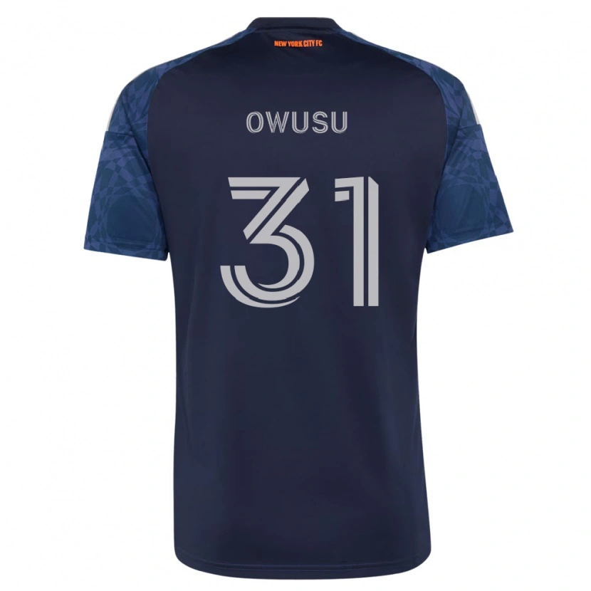 Danxen Męski Samuel Owusu #31 Głęboki Niebieski Biały Wyjazdowa Koszulka 2026/27 Koszulki Klubowe