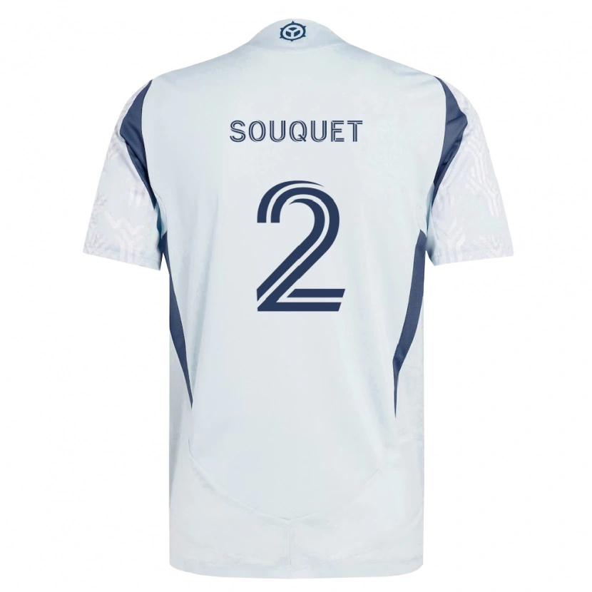 Danxen Męski Arnaud Souquet #2 Niebieski Szary Biały Wyjazdowa Koszulka 2026/27 Koszulki Klubowe