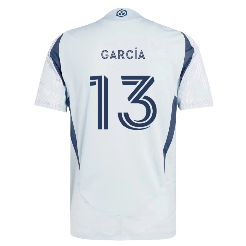 Danxen Męski Deijan García #13 Niebieski Szary Biały Wyjazdowa Koszulka 2026/27 Koszulki Klubowe