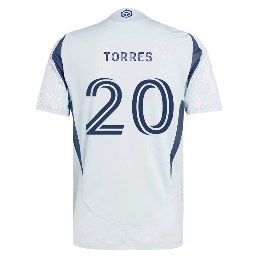 Danxen Męski Jairo Torres #20 Niebieski Szary Biały Wyjazdowa Koszulka 2026/27 Koszulki Klubowe