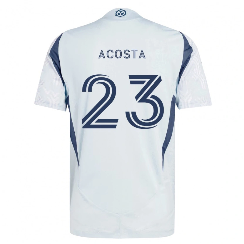 Danxen Męski Kellyn Acosta #23 Niebieski Szary Biały Wyjazdowa Koszulka 2026/27 Koszulki Klubowe