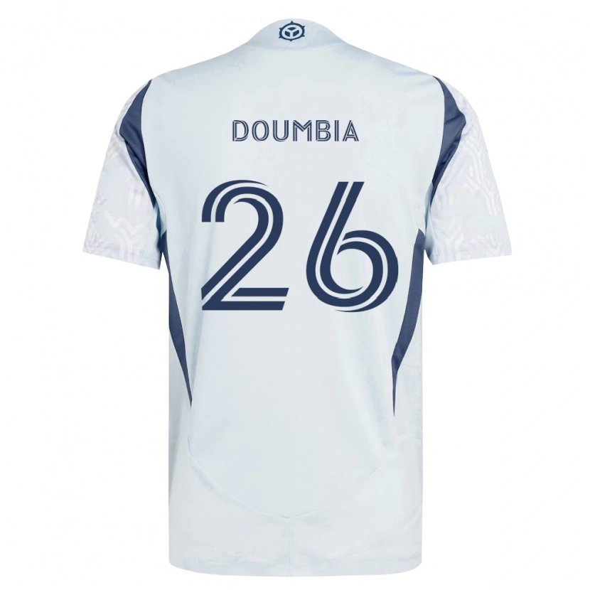 Danxen Męski Ousmane Doumbia #26 Niebieski Szary Biały Wyjazdowa Koszulka 2026/27 Koszulki Klubowe