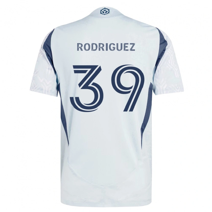 Danxen Męski Allan Rodriguez #39 Niebieski Szary Biały Wyjazdowa Koszulka 2026/27 Koszulki Klubowe