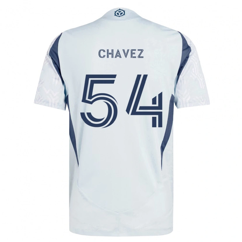 Danxen Męski Emiliano Chavez #54 Niebieski Szary Biały Wyjazdowa Koszulka 2026/27 Koszulki Klubowe