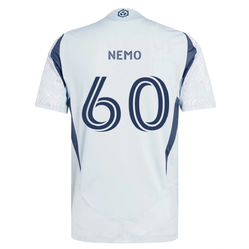 Danxen Męski Jason Nemo #60 Niebieski Szary Biały Wyjazdowa Koszulka 2026/27 Koszulki Klubowe