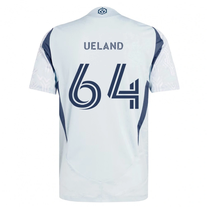 Danxen Męski Andreas Ueland #64 Niebieski Szary Biały Wyjazdowa Koszulka 2026/27 Koszulki Klubowe
