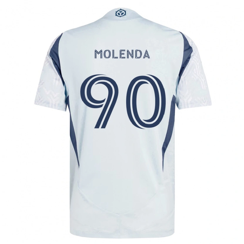 Danxen Męski David Molenda #90 Niebieski Szary Biały Wyjazdowa Koszulka 2026/27 Koszulki Klubowe