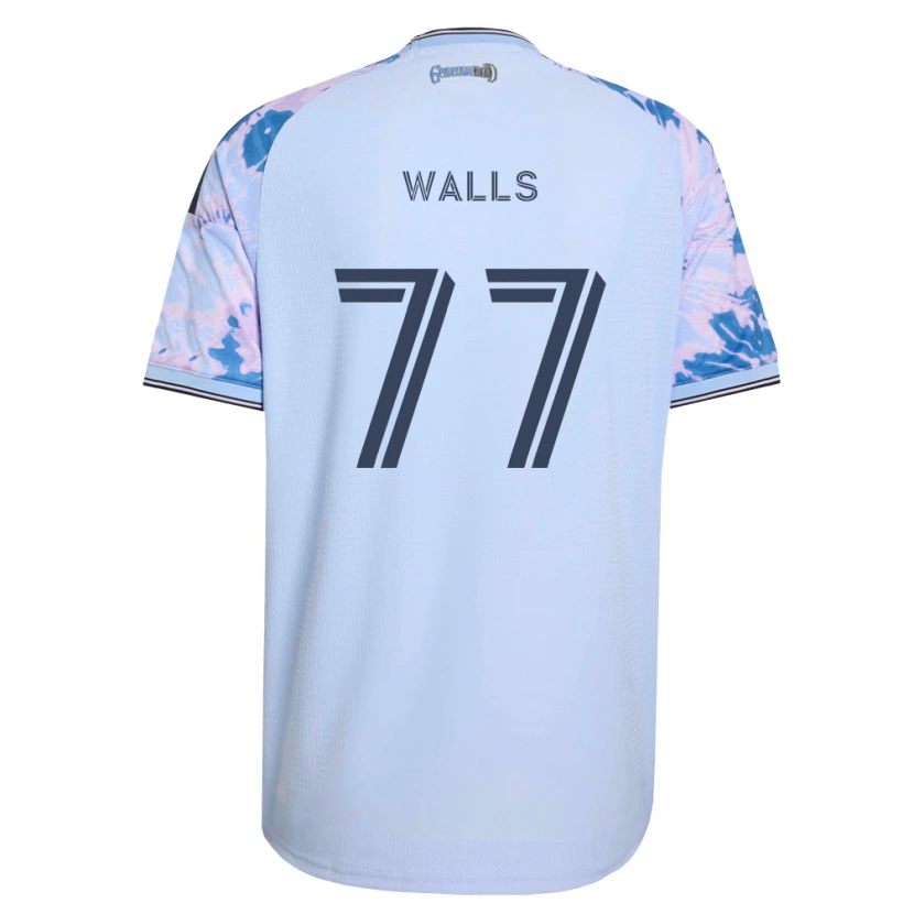 Danxen Męski Casey Walls #77 Królewski Niebieski Biały Czarny Wyjazdowa Koszulka 2026/27 Koszulki Klubowe