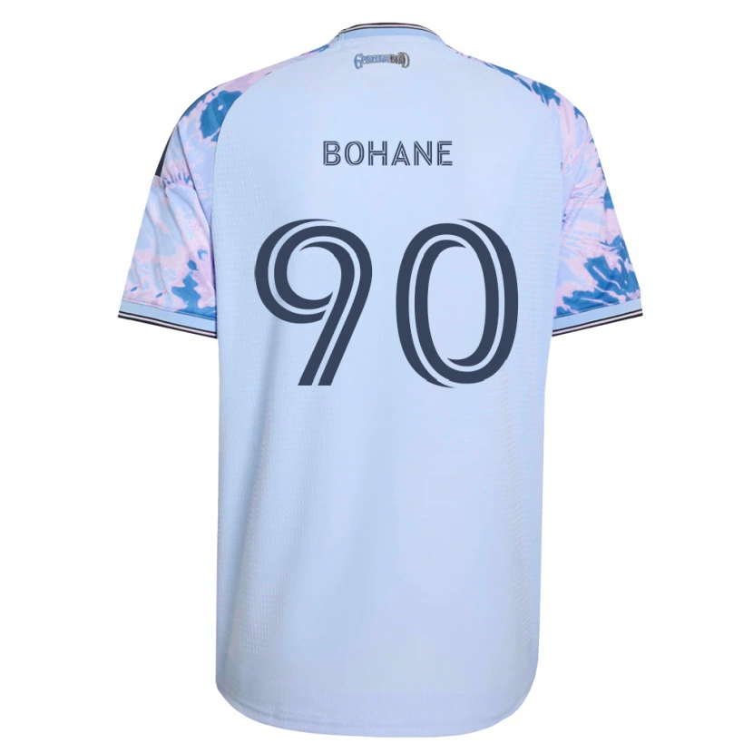 Danxen Męski Zach Bohane #90 Królewski Niebieski Biały Czarny Wyjazdowa Koszulka 2026/27 Koszulki Klubowe