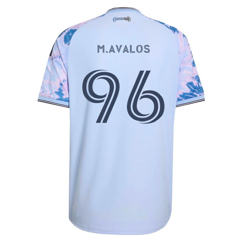 Danxen Męski Marcelo Ávalos #96 Królewski Niebieski Biały Czarny Wyjazdowa Koszulka 2026/27 Koszulki Klubowe