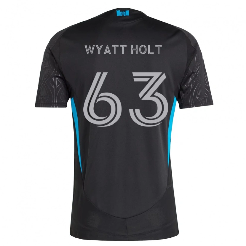 Danxen Męski Wyatt Holt #63 Czarny Biały Błękitny Wyjazdowa Koszulka 2026/27 Koszulki Klubowe