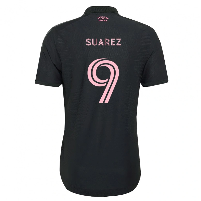 Danxen Męski Luis Suárez #9 Różowy Czarny Biały Wyjazdowa Koszulka 2026/27 Koszulki Klubowe