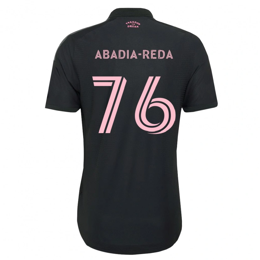 Danxen Męski Ezequiel Abadia-Reda #76 Różowy Czarny Biały Wyjazdowa Koszulka 2026/27 Koszulki Klubowe