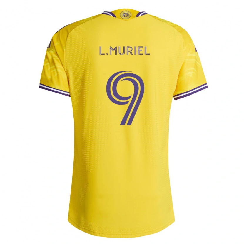 Danxen Męski Luis Muriel #9 Żółty Fioletowy Wyjazdowa Koszulka 2026/27 Koszulki Klubowe
