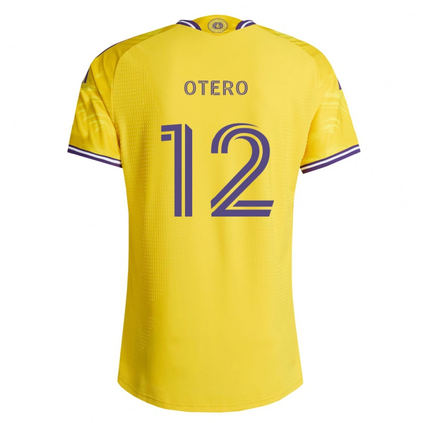 Danxen Męski Javier Otero #12 Żółty Fioletowy Wyjazdowa Koszulka 2026/27 Koszulki Klubowe