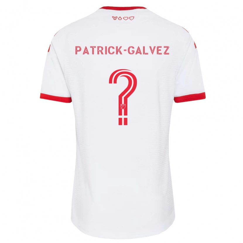 Danxen Męski Pablo Patrick-Galvez #0 Biały Czerwony Czarny Wyjazdowa Koszulka 2026/27 Koszulki Klubowe