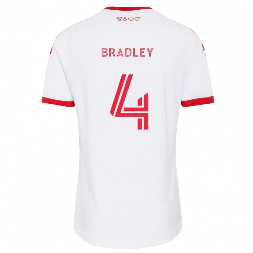 Danxen Męski Michael Bradley #4 Biały Czerwony Czarny Wyjazdowa Koszulka 2026/27 Koszulki Klubowe
