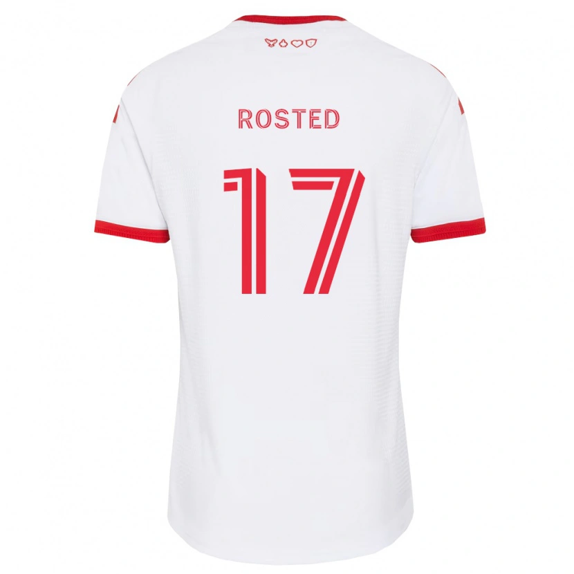 Danxen Męski Sigurd Rosted #17 Biały Czerwony Czarny Wyjazdowa Koszulka 2026/27 Koszulki Klubowe
