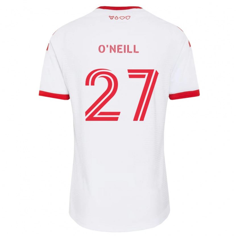 Danxen Męski Shane O'neill #27 Biały Czerwony Czarny Wyjazdowa Koszulka 2026/27 Koszulki Klubowe