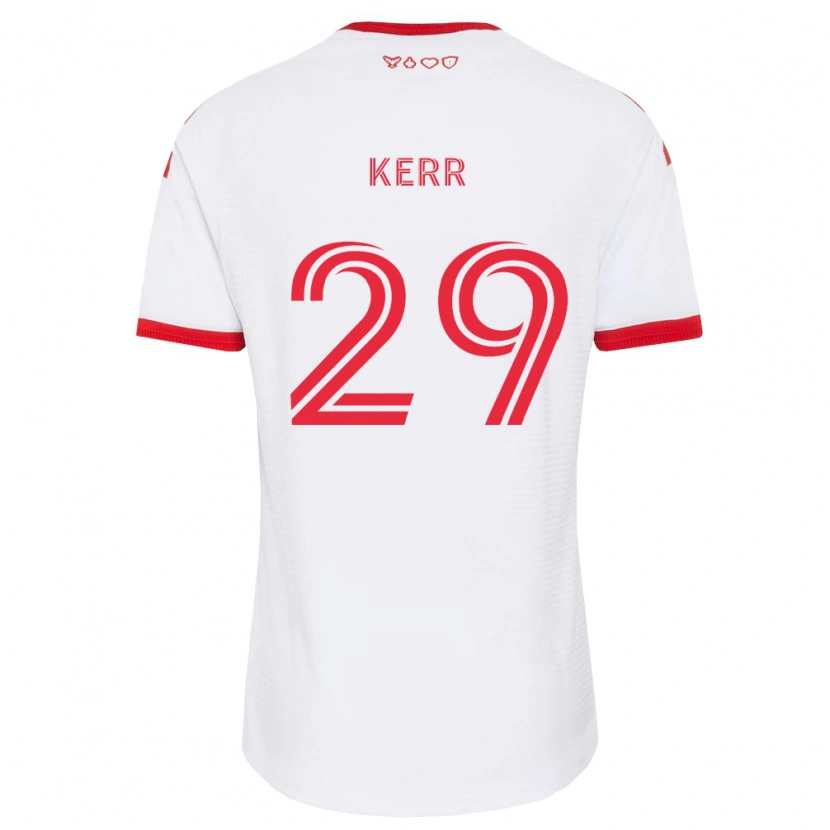 Danxen Męski Deandre Kerr #29 Biały Czerwony Czarny Wyjazdowa Koszulka 2026/27 Koszulki Klubowe
