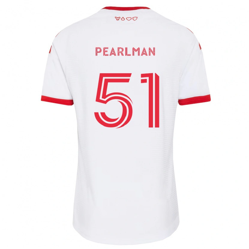 Danxen Męski Adam Pearlman #51 Biały Czerwony Czarny Wyjazdowa Koszulka 2026/27 Koszulki Klubowe