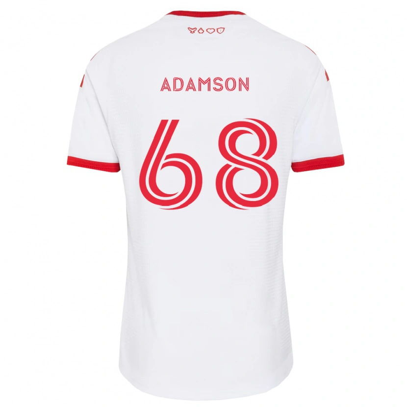 Danxen Męski Demitre Adamson #68 Biały Czerwony Czarny Wyjazdowa Koszulka 2026/27 Koszulki Klubowe