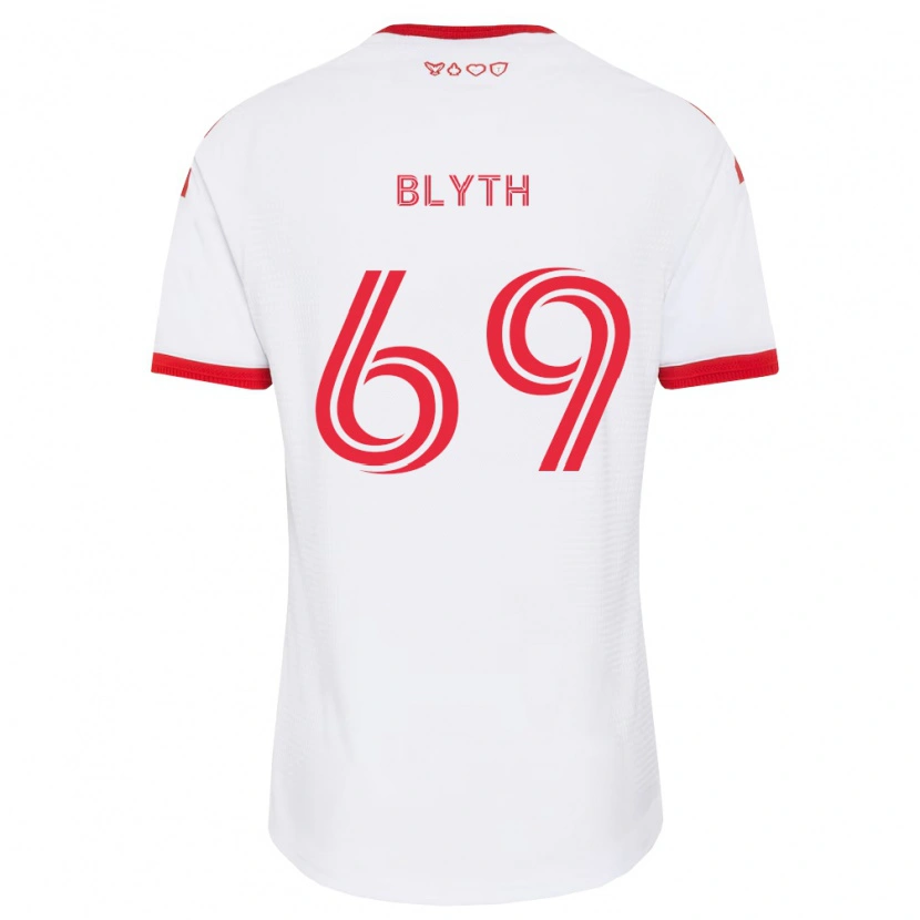 Danxen Męski Tristan Blyth #69 Biały Czerwony Czarny Wyjazdowa Koszulka 2026/27 Koszulki Klubowe