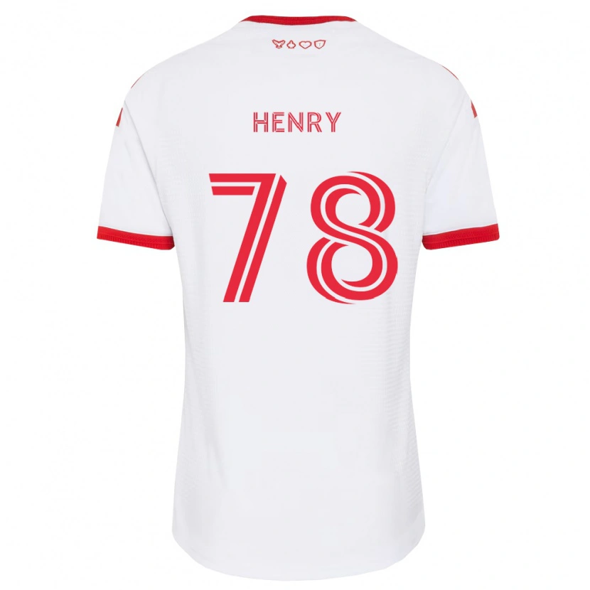 Danxen Męski Malik Henry #78 Biały Czerwony Czarny Wyjazdowa Koszulka 2026/27 Koszulki Klubowe