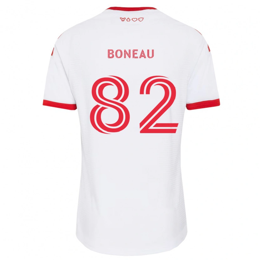 Danxen Męski Bryce Boneau #82 Biały Czerwony Czarny Wyjazdowa Koszulka 2026/27 Koszulki Klubowe
