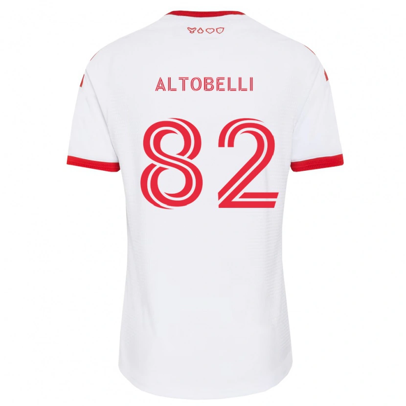 Danxen Męski Julian Altobelli #82 Biały Czerwony Czarny Wyjazdowa Koszulka 2026/27 Koszulki Klubowe