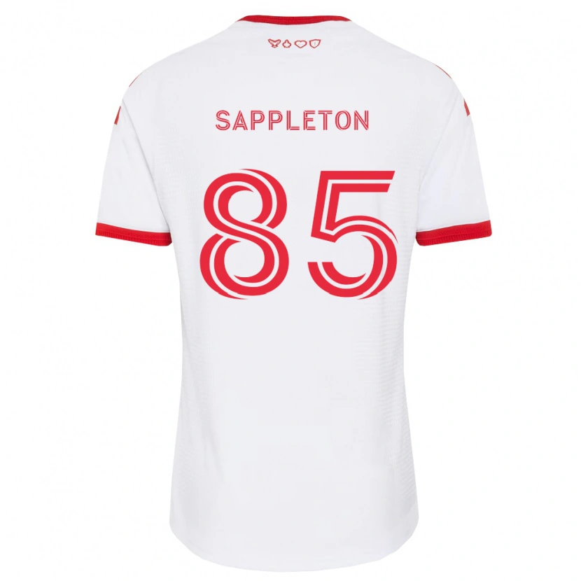 Danxen Męski Spencer Sappleton #85 Biały Czerwony Czarny Wyjazdowa Koszulka 2026/27 Koszulki Klubowe