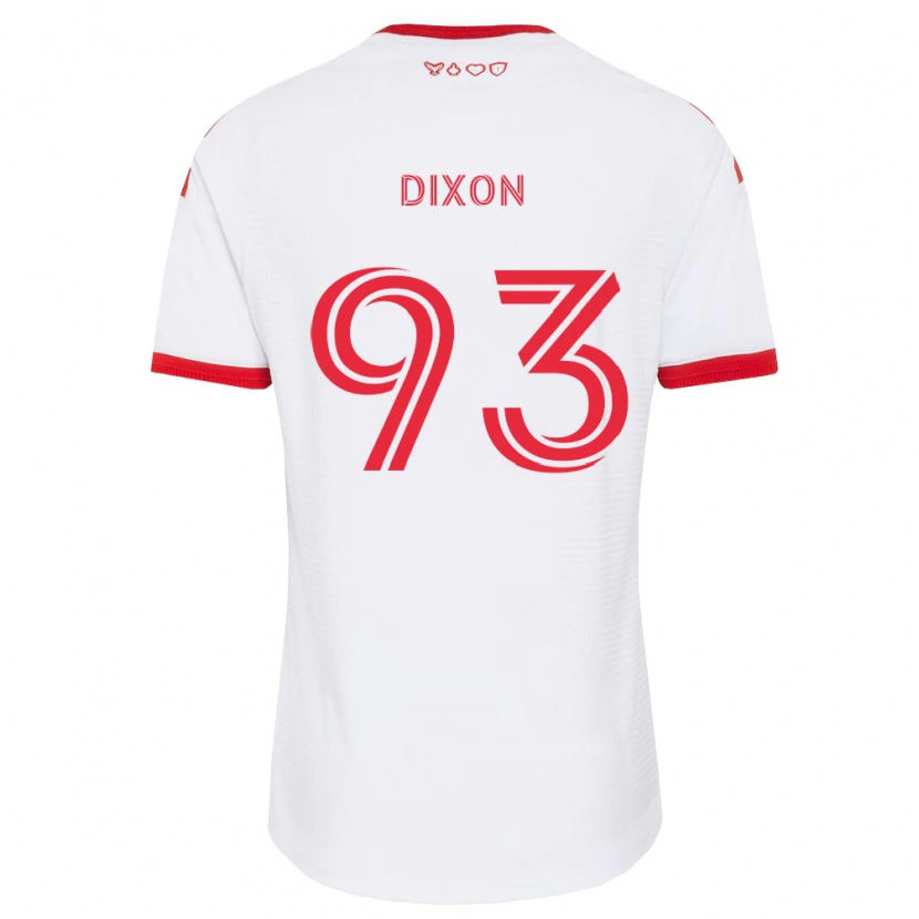 Danxen Męski Damar Dixon #93 Biały Czerwony Czarny Wyjazdowa Koszulka 2026/27 Koszulki Klubowe