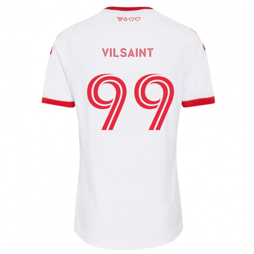 Danxen Męski Jules-Anthony Vilsaint #99 Biały Czerwony Czarny Wyjazdowa Koszulka 2026/27 Koszulki Klubowe