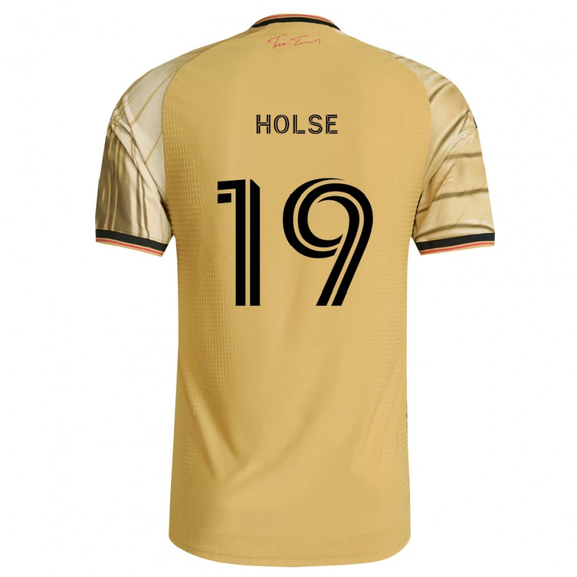 Danxen Męski Carlo Holse #19 Brązowy Żółty Czarny Wyjazdowa Koszulka 2026/27 Koszulki Klubowe