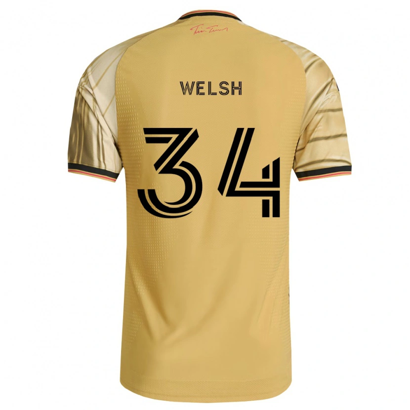 Danxen Męski Colin Welsh #34 Brązowy Żółty Czarny Wyjazdowa Koszulka 2026/27 Koszulki Klubowe