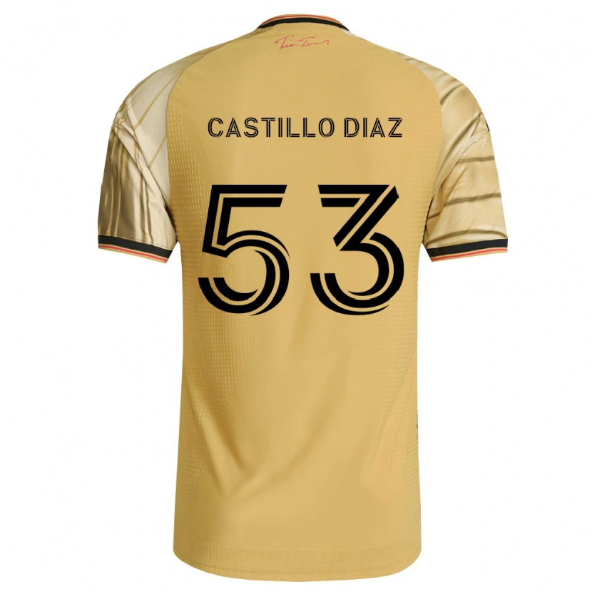 Danxen Męski Jesus Castillo Diaz #53 Brązowy Żółty Czarny Wyjazdowa Koszulka 2026/27 Koszulki Klubowe