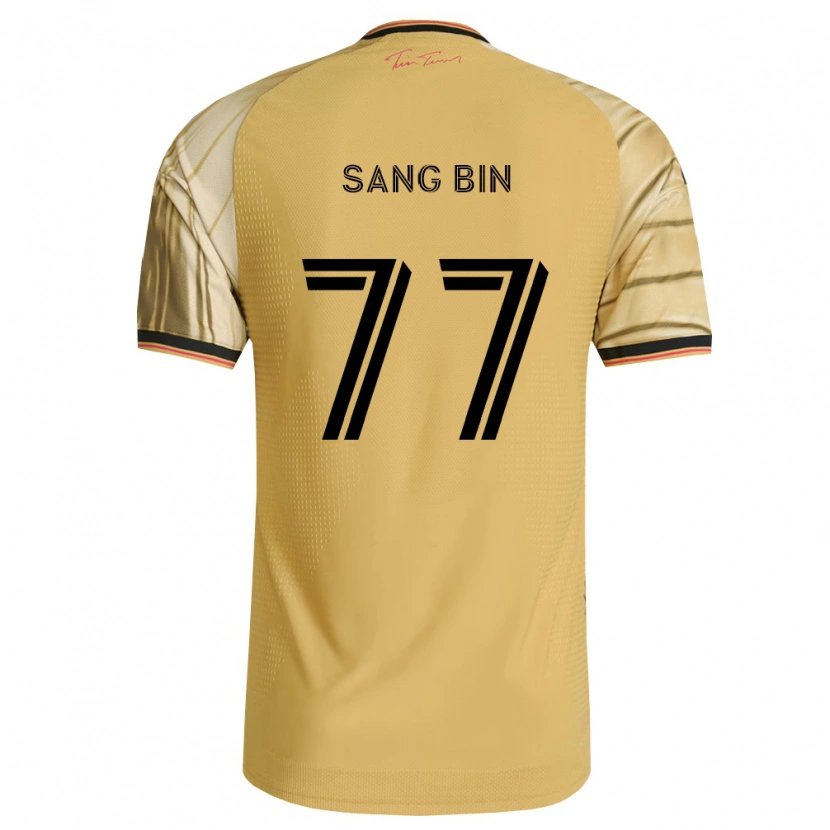 Danxen Męski Sang-Bin Jeong #77 Brązowy Żółty Czarny Wyjazdowa Koszulka 2026/27 Koszulki Klubowe