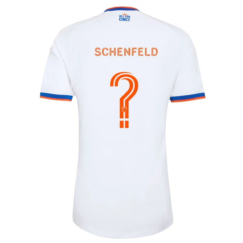 Danxen Męski Matthew Schenfeld #0 Biały Granatowy Pomarańczowy Wyjazdowa Koszulka 2026/27 Koszulki Klubowe