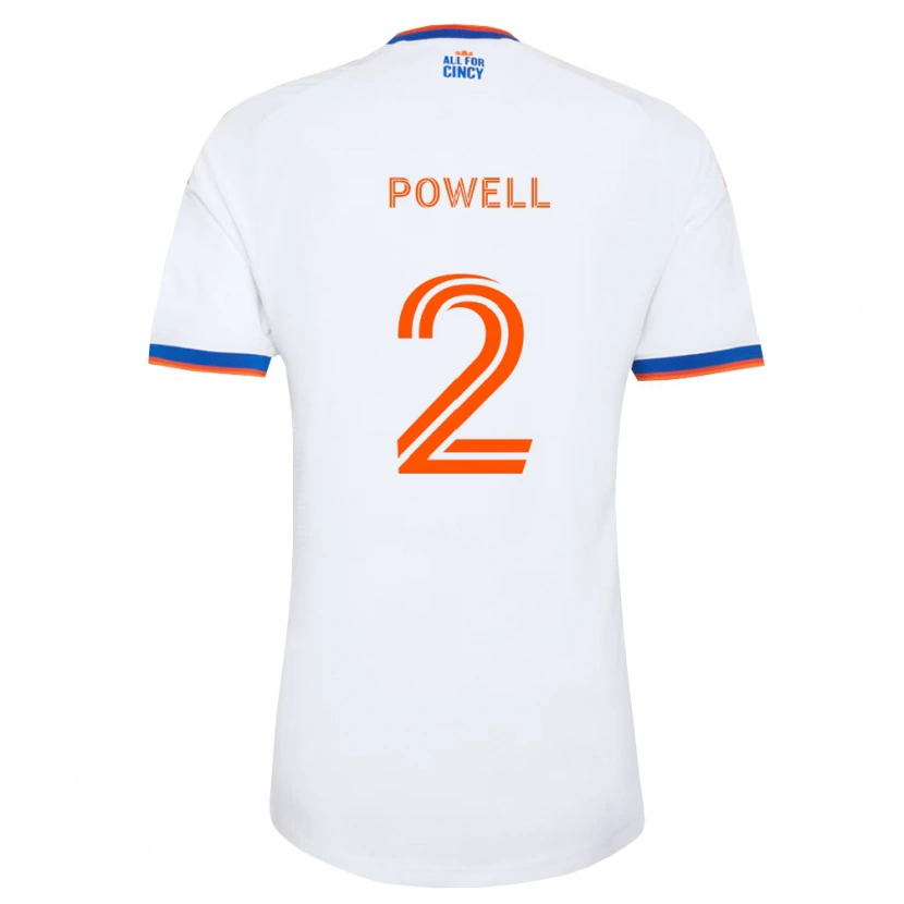 Danxen Męski Alvas Powell #2 Biały Granatowy Pomarańczowy Wyjazdowa Koszulka 2026/27 Koszulki Klubowe
