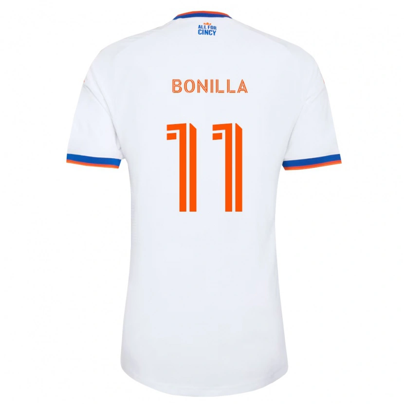 Danxen Męski Jarell Bonilla #11 Biały Granatowy Pomarańczowy Wyjazdowa Koszulka 2026/27 Koszulki Klubowe
