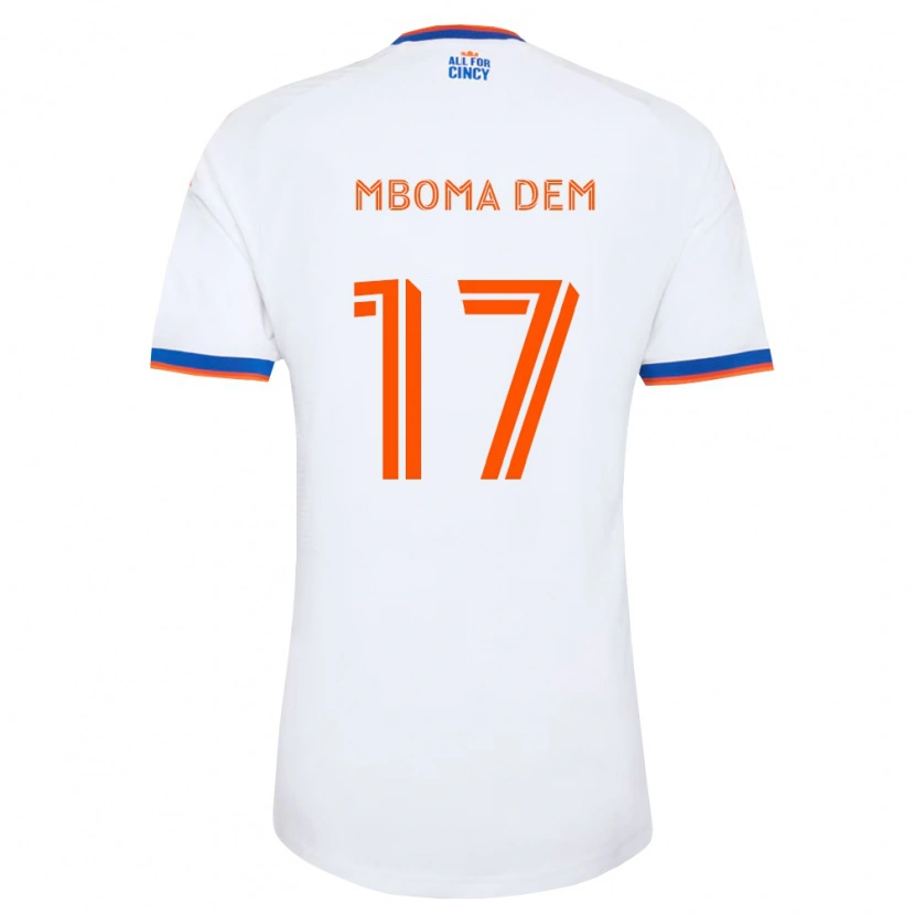 Danxen Męski Kenji Mboma Dem #17 Biały Granatowy Pomarańczowy Wyjazdowa Koszulka 2026/27 Koszulki Klubowe