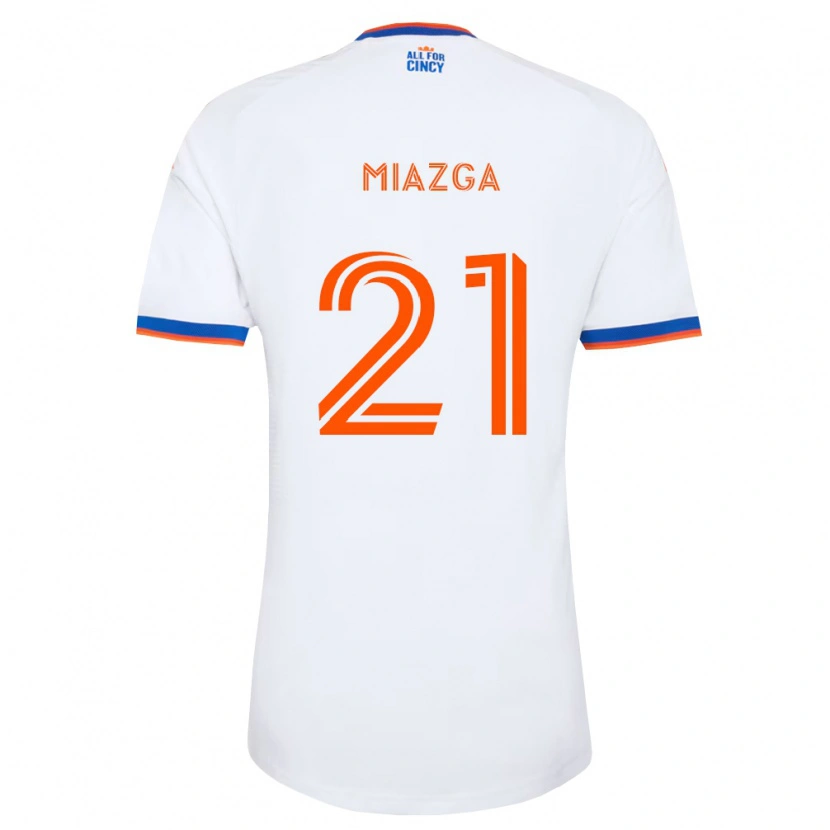 Danxen Męski Matt Miazga #21 Biały Granatowy Pomarańczowy Wyjazdowa Koszulka 2026/27 Koszulki Klubowe