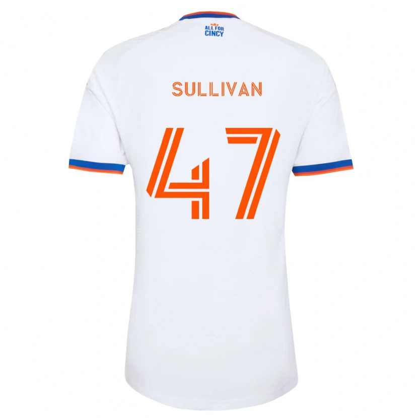 Danxen Męski Michael Sullivan #47 Biały Granatowy Pomarańczowy Wyjazdowa Koszulka 2026/27 Koszulki Klubowe