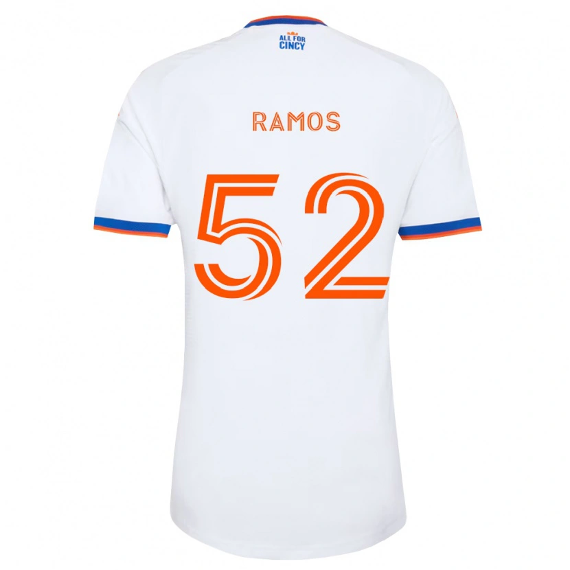 Danxen Męski Yair Ramos #52 Biały Granatowy Pomarańczowy Wyjazdowa Koszulka 2026/27 Koszulki Klubowe