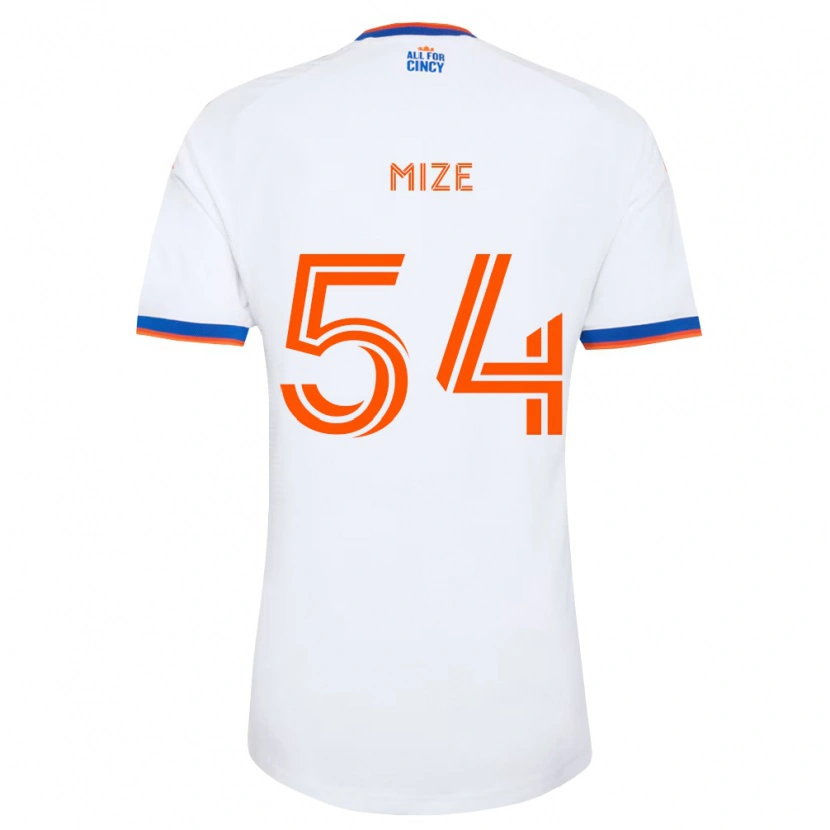 Danxen Męski Jack Mize #54 Biały Granatowy Pomarańczowy Wyjazdowa Koszulka 2026/27 Koszulki Klubowe