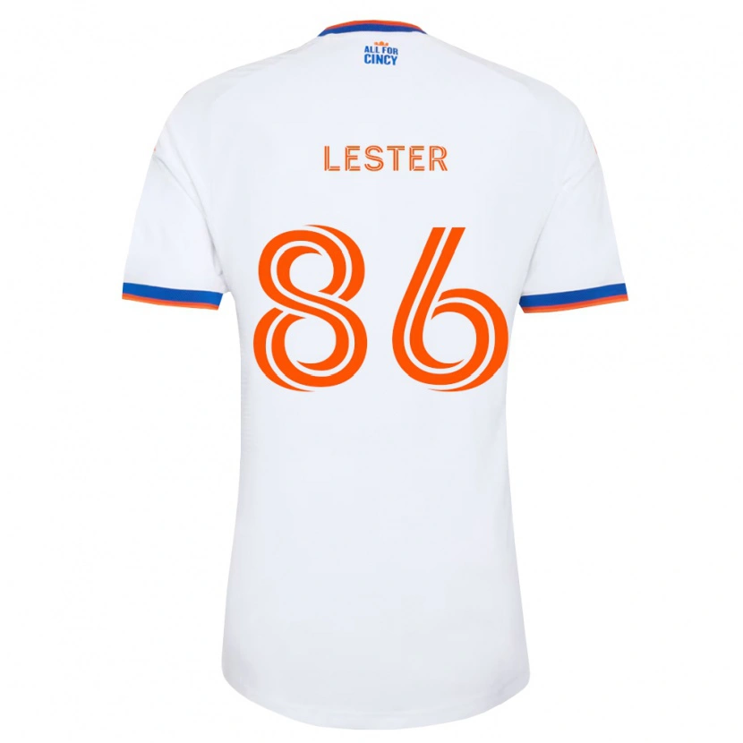 Danxen Męski Jaylen Lester #86 Biały Granatowy Pomarańczowy Wyjazdowa Koszulka 2026/27 Koszulki Klubowe