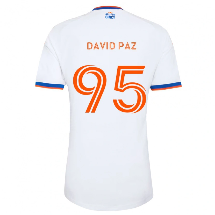Danxen Męski David Paz #95 Biały Granatowy Pomarańczowy Wyjazdowa Koszulka 2026/27 Koszulki Klubowe